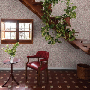 Zulma Pink Decorative Botanical Wallpaper