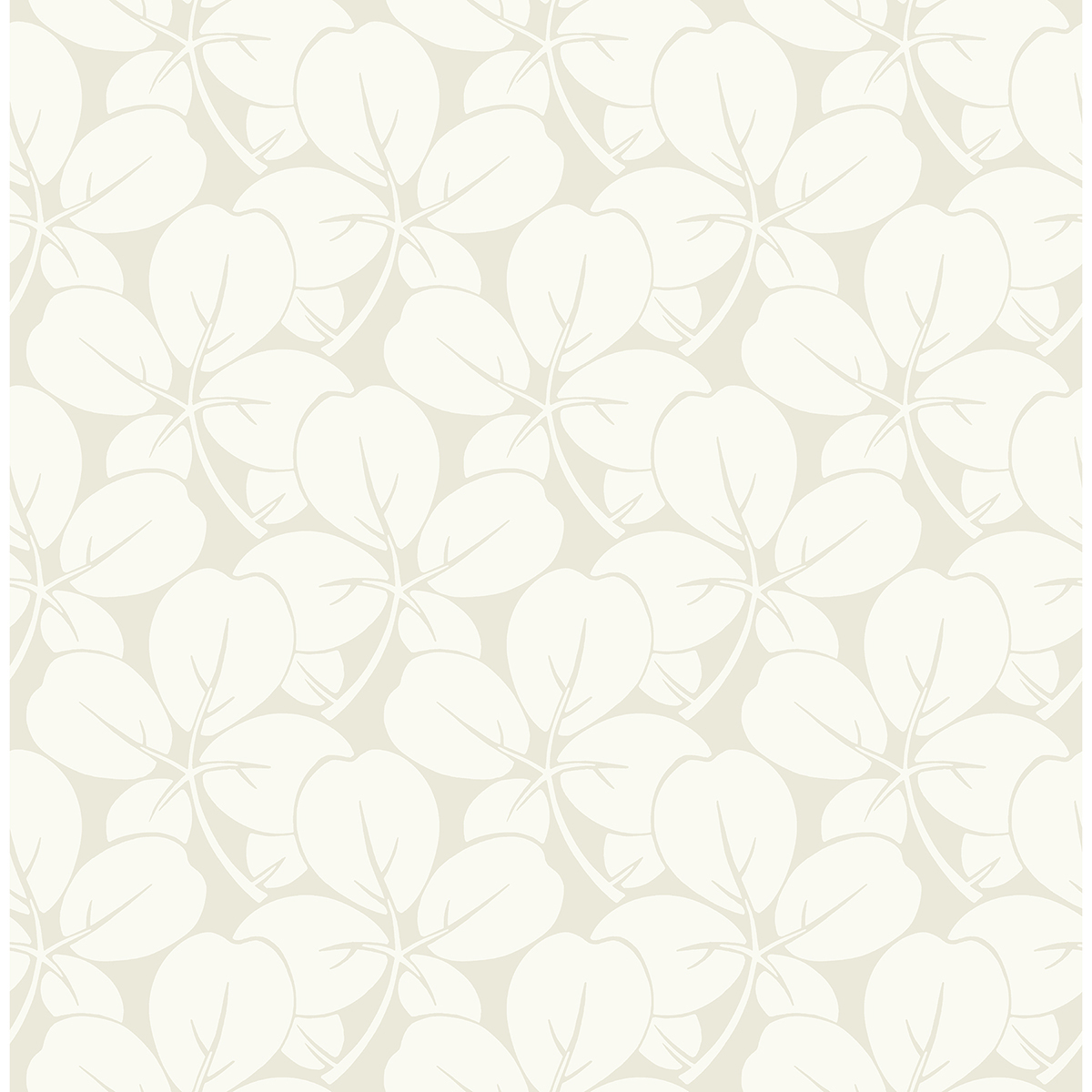 Robert Off-White Clover Wallpaper