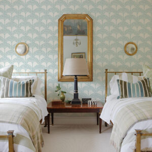 Dawson Turquoise Magnolia Tree Wallpaper