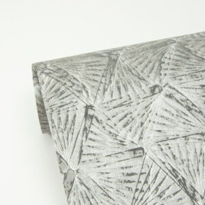 Wright Pewter Textured Triangle Wallpaper