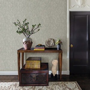 Wright Pewter Textured Triangle Wallpaper