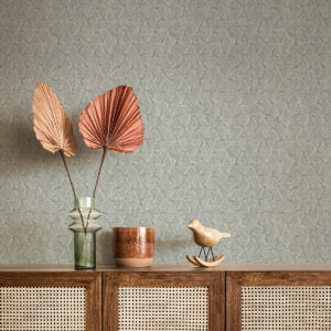 Wright Slate Textured Triangle Wallpaper