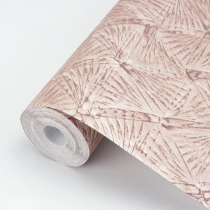 Wright Rose Gold Textured Triangle Wallpaper