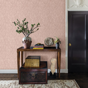 Wright Rose Gold Textured Triangle Wallpaper