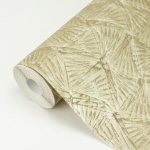 Wright Gold Textured Triangle Wallpaper
