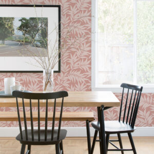 Morris Pink Leaf Wallpaper