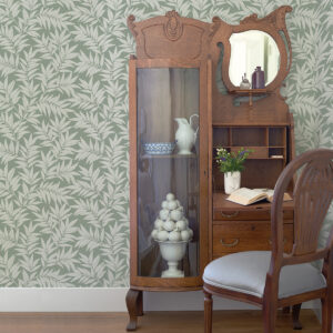 Morris Green Leaf Wallpaper
