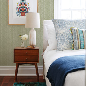 Mackintosh Green Textural Wallpaper