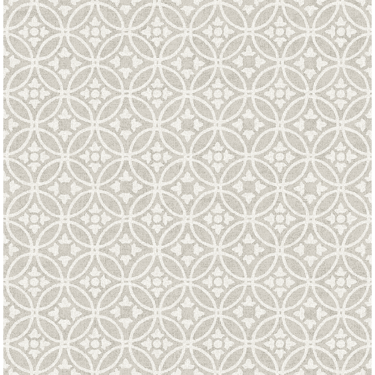 Larsson Grey Ogee Wallpaper