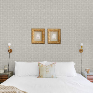 Larsson Grey Ogee Wallpaper