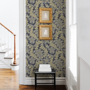 Butterfield Navy Floral Wallpaper