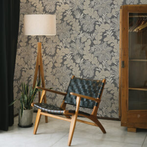 Butterfield Grey Floral Wallpaper