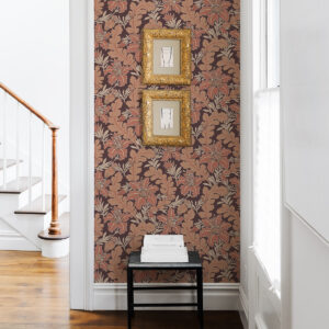 Butterfield Burgundy Floral Wallpaper