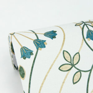 Dard Teal Tulip Ogee Wallpaper