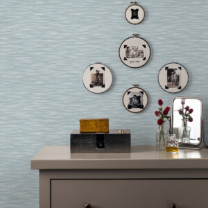 Benson Light Blue Variegated Stripe Wallpaper