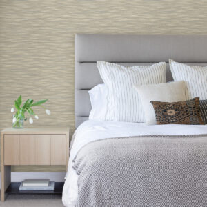 Benson Taupe Variegated Stripe Wallpaper