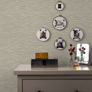 Benson Taupe Variegated Stripe Wallpaper
