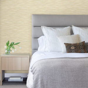 Benson Yellow Variegated Stripe Wallpaper