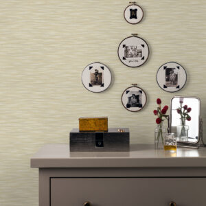 Benson Yellow Variegated Stripe Wallpaper