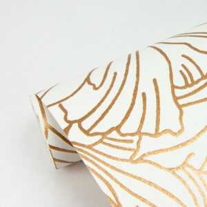 Selwyn Metallic Copper Floral Wallpaper