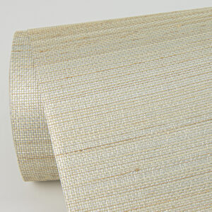 Hiromi Champagne Abaca Grasscloth Wallpaper