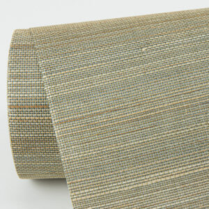 Hiromi Pewter Abaca Grasscloth Wallpaper