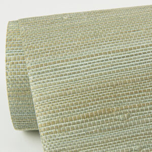Battan Mint Jute Grasscloth Wallpaper