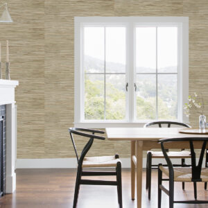 Sogen Khaki Knotted Sea Grasscloth Wallpaper