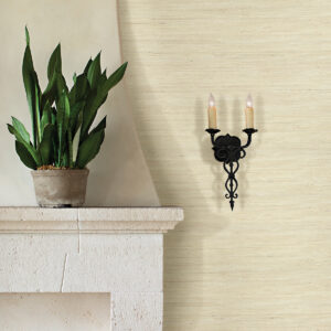 Battan Cream Jute Grasscloth Wallpaper