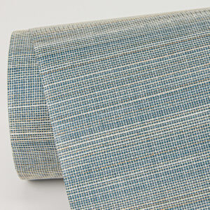 Mai Turquoise Abaca Grasscloth Wallpaper