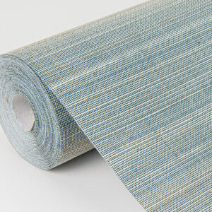 Mai Turquoise Abaca Grasscloth Wallpaper