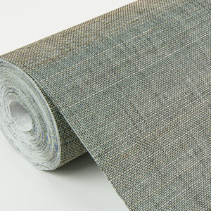 Mai Teal Abaca Grasscloth Wallpaper