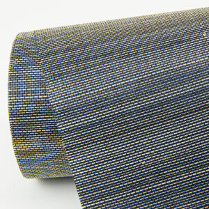 Mai Indigo Abaca Grasscloth Wallpaper