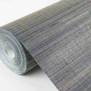 Mai Indigo Abaca Grasscloth Wallpaper
