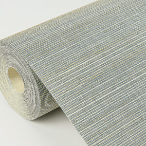 Mai Aqua Abaca Grasscloth Wallpaper