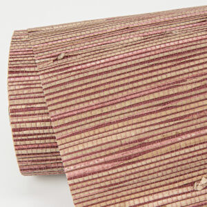 Shuang Raspberry Handmade Grasscloth Wallpaper