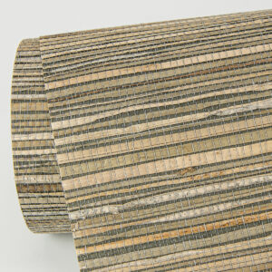 Shuang Olive Handmade Grasscloth Wallpaper