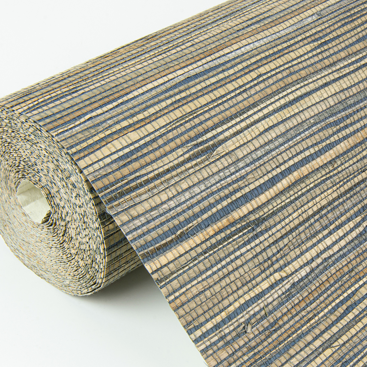 0058941 shuang teal handmade grasscloth wallpaper