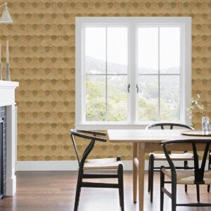 Linzhi Copper Sisal Grasscloth Inlay Wallpaper