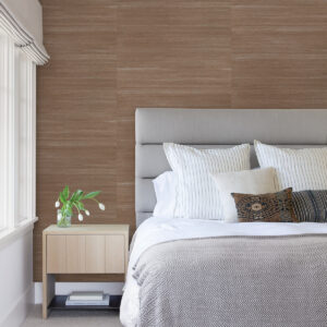 Caihon Rust Sisal Grasscloth Wallpaper