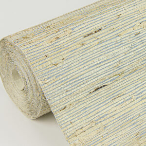 Aiko Silver Sisal Grasscloth Wallpaper