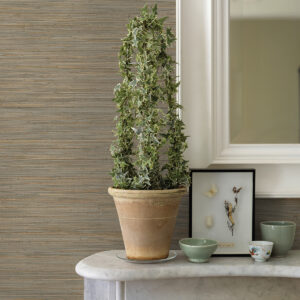 Kira Neutral Hemp Grasscloth Wallpaper
