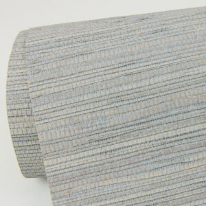 Kira Periwinkle Hemp Grasscloth Wallpaper