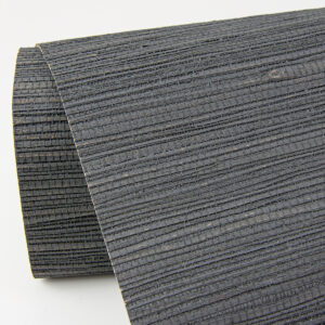 Kira Charcoal Hemp Grasscloth Wallpaper