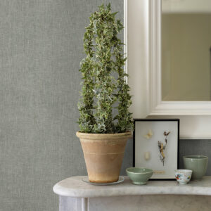 Donmei Grey Linen Wallpaper