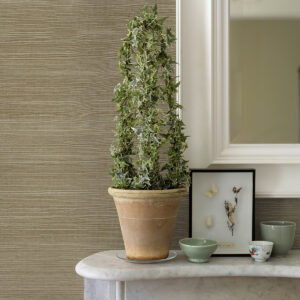 Sakiya Neutral Sisal Grasscloth Wallpaper
