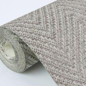 Madoka Dark Grey Paper Weave Grasscloth Wallpaper
