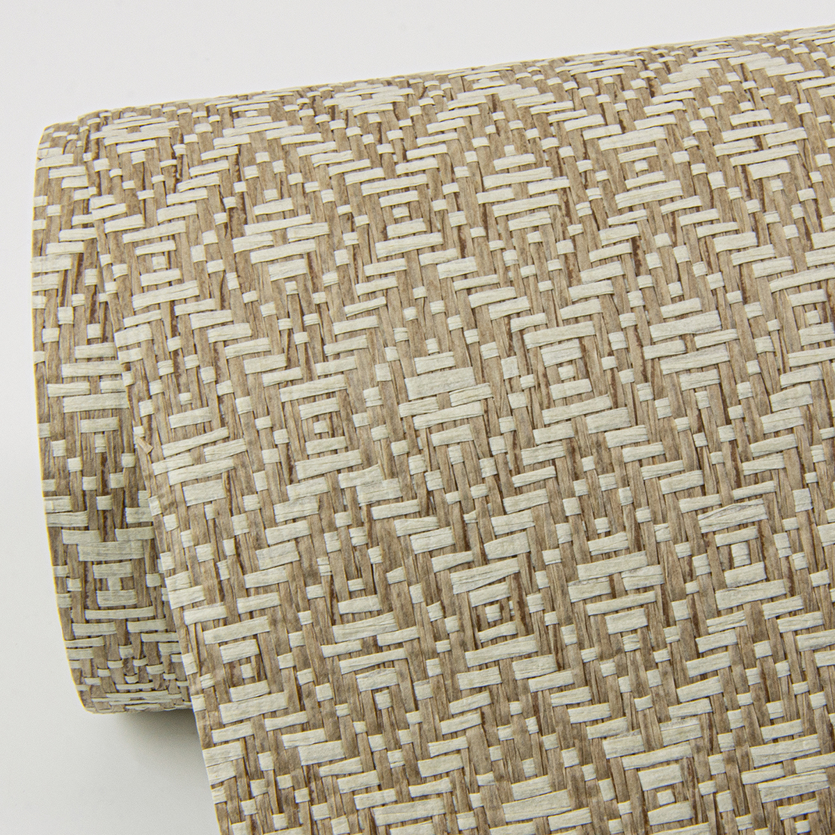 Hui Light Brown Paper Weave Grasscloth Wallpaper - Image 3