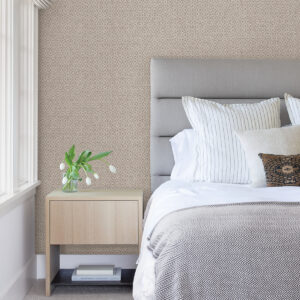 Hui Mauve Paper Weave Grasscloth Wallpaper