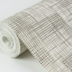 Ting Taupe Lattice Wallpaper